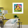 Gerahmte Frosch-Wand-Kunst, Frosch in der Meditation als Buddha-Malerei-Bild-Drucke, Hauptwand-Dekor